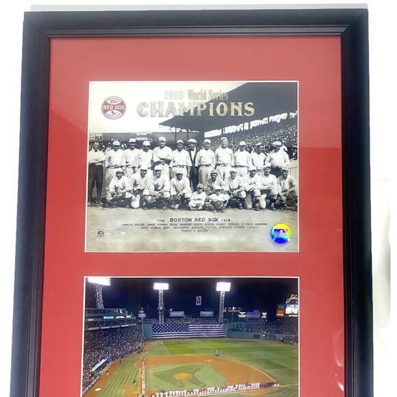 Boston Red Sox World Series Champions 1918 & 2004 Team Photos Framed Matted - Picture 6 of 10